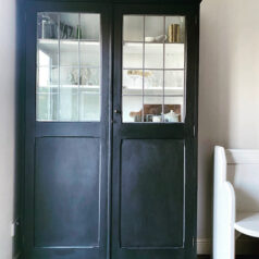 vintage kitchen display storage cabinet